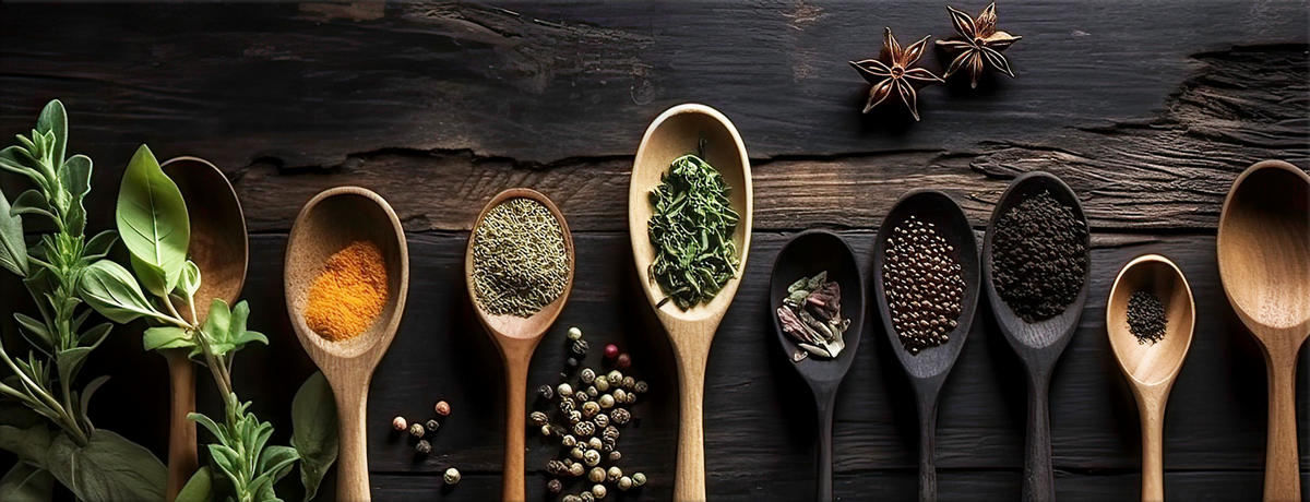 GLASBILD 80x30 cm Küche Gewürze Landhaus - Beige, Glas (80/30cm) - artissimo