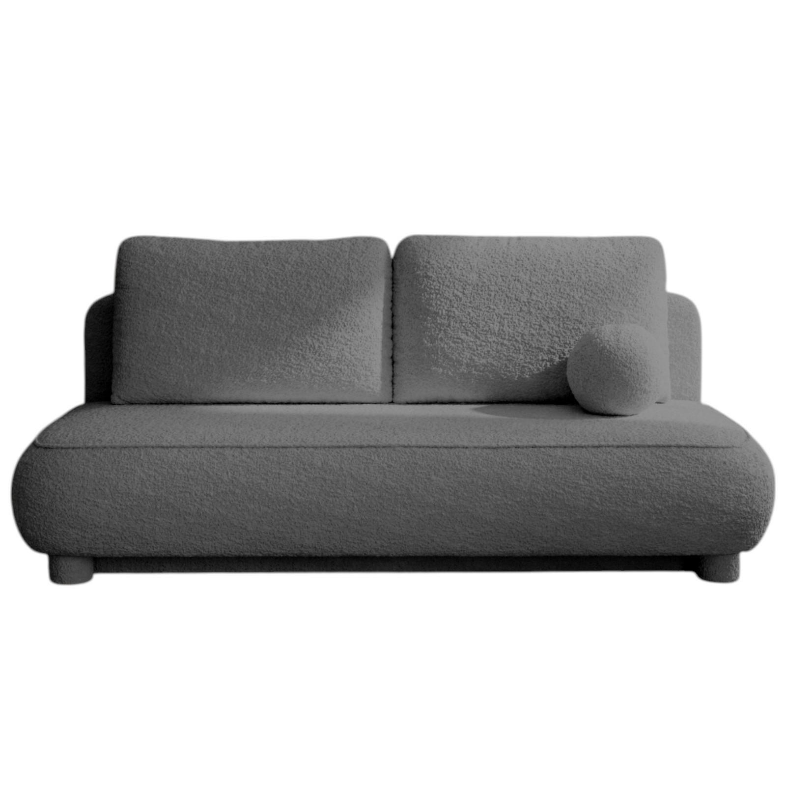 SOFA Graphit BELLY - Graphitfarben, Holzwerkstoff (209/96/96cm) - Compleo24