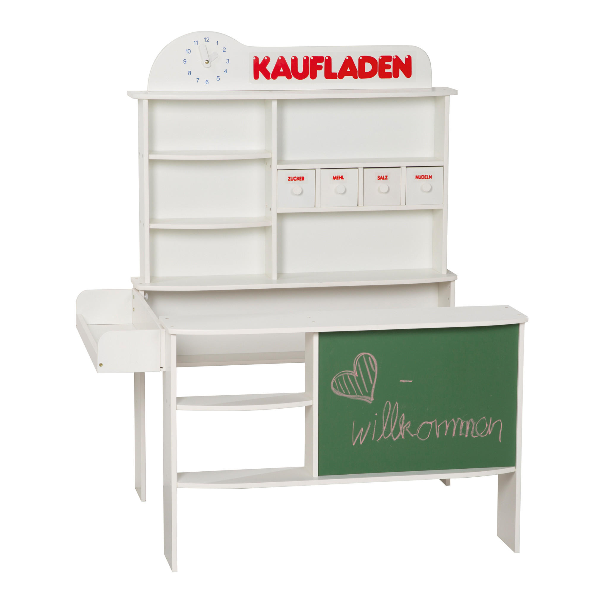 VERKAUFSSTAND - Weiß, Holzwerkstoff (100/120/78cm) - Roba