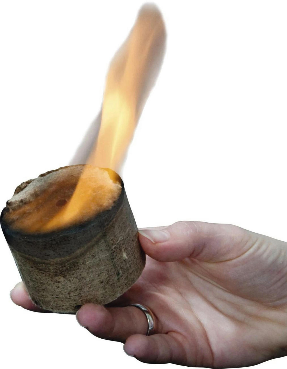 ANZÜNDER XXL, 2,5 kg, aus Holz & Wachs, ökologisch - Braun, Holz (13.5/13.5/30cm) - Westfalia