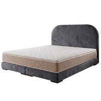 POLSTERBETT LEON1 200x 200 cm Farbe: Grau - Grau, Textil (200/200cm) - A&J MöbelLand