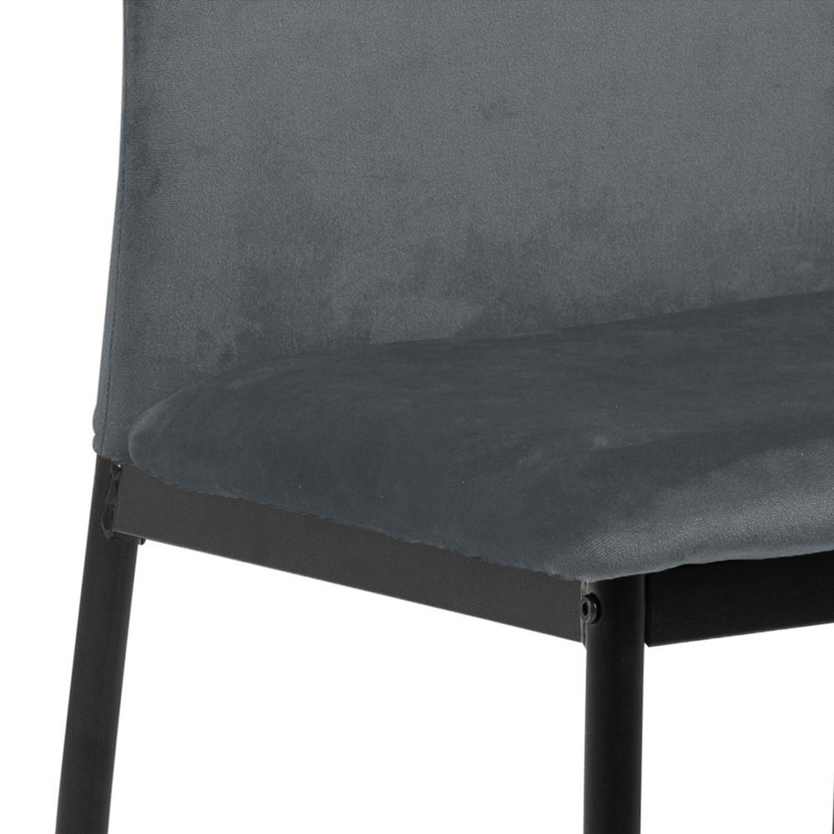 STUHL 4er-Set grau - Grau, Holzwerkstoff (44/92/53cm) - ebuy24