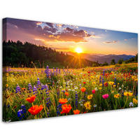 LEINWANDBILD Landschaften 80x40cm - Multicolor, Textil (80/40cm) - Feeby