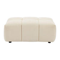 SITZHOCKER - 1 Person - stoff - beige Apoliu - Beige, Textil (72/45/109cm) - Vente-Unique