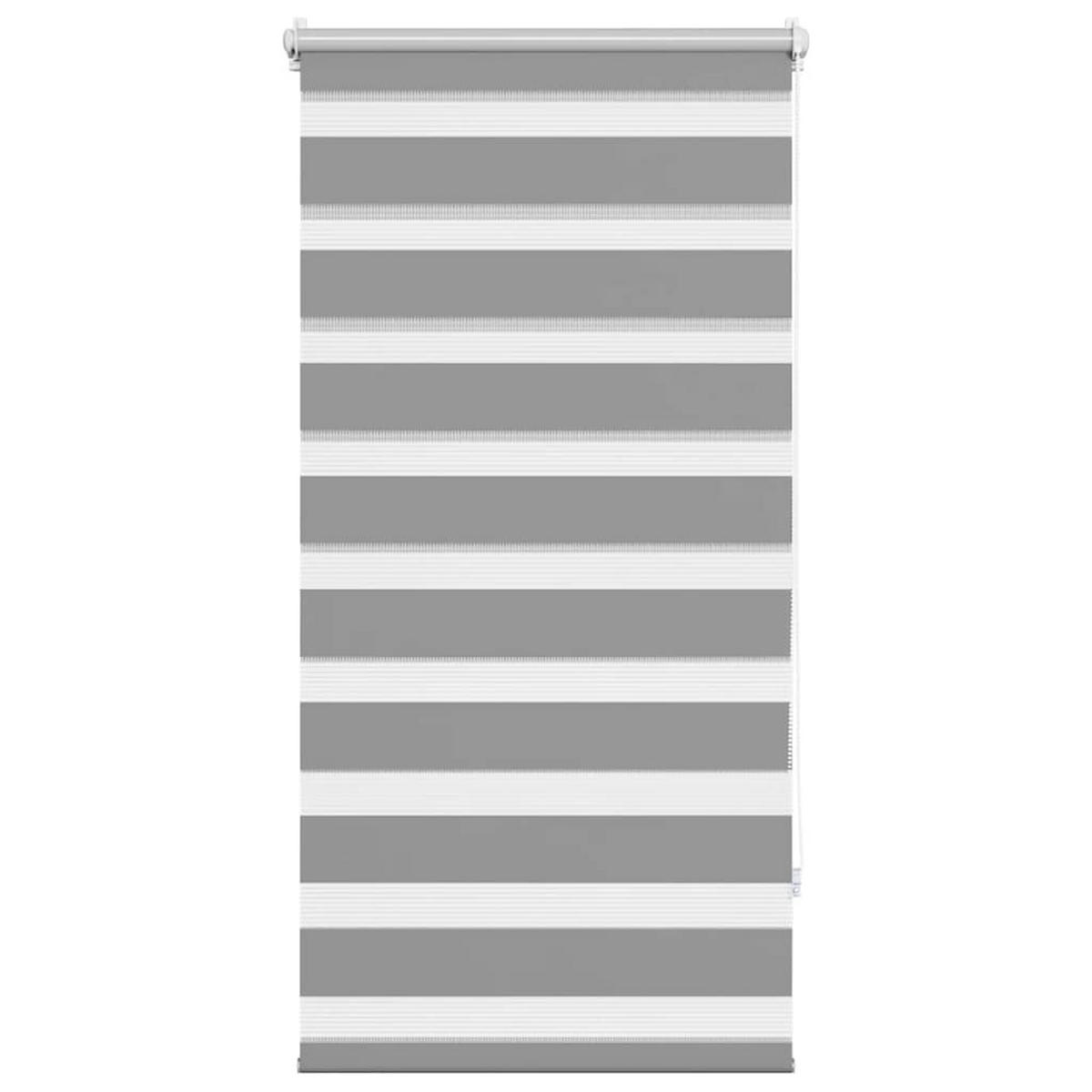 DOPPELROLLO 60,9/120 cm Stoffbreite 56,7 cm aus Polyester Grau - Grau, Textil (60/120cm) - vidaXL