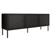TV-LOWBOARD Palazzo Bis 150 3D - Schwarz, Holzwerkstoff/Kunststoff (151/40/60cm) - MIRJAN24