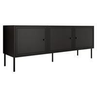 TV-LOWBOARD Palazzo Bis 150 3D - Schwarz, Holzwerkstoff/Kunststoff (151/40/60cm) - MIRJAN24