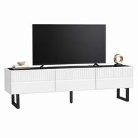 TV-SCHRANK mit Schubladen 170 x 35 cm Schwarz/Weiß - Schwarz, Holzwerkstoff (35/47/170cm) - Beauniv