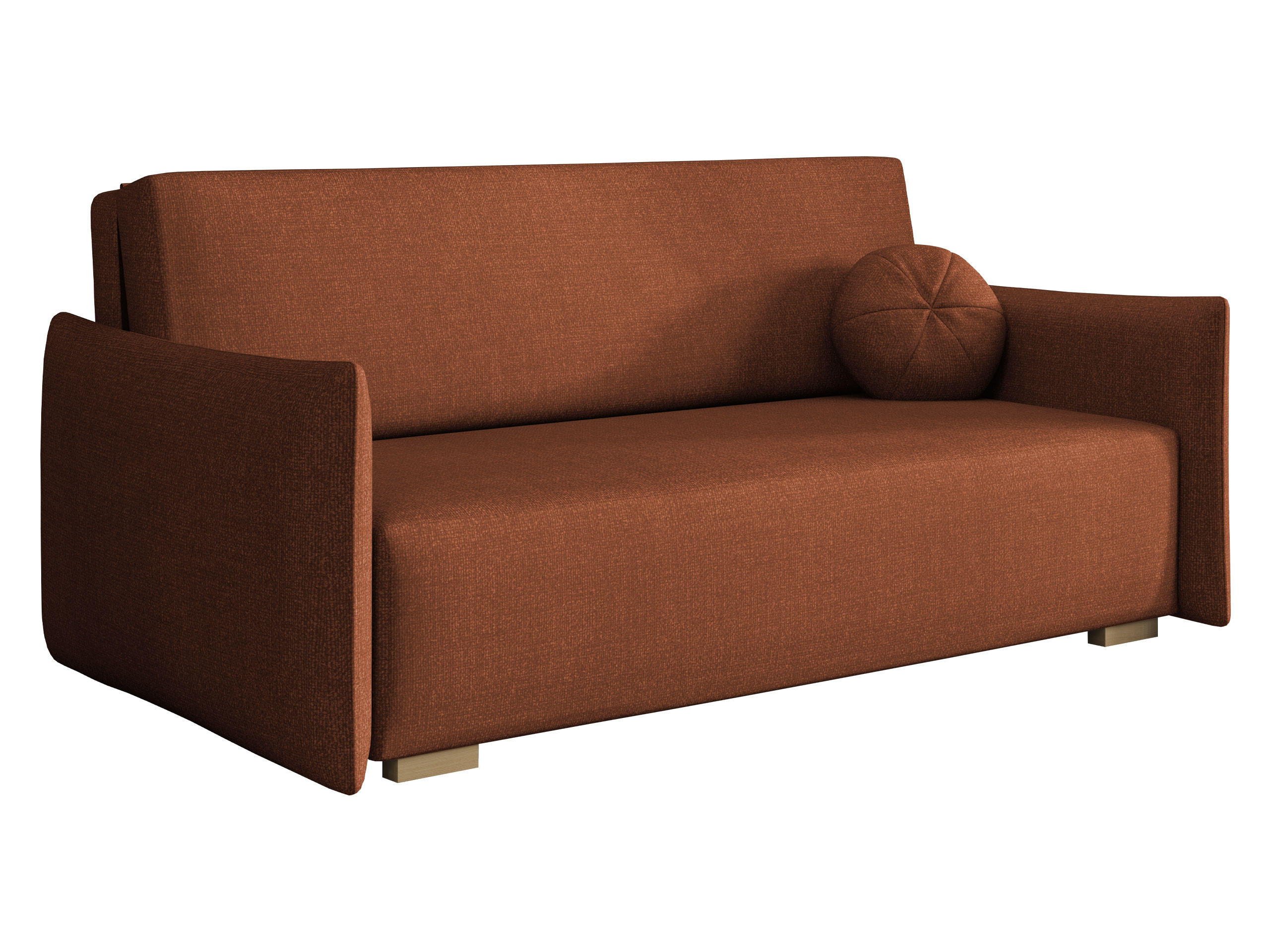 SCHLAFSOFA Viva Glov IV - Naturfarben/Bronzefarben, Holz/Textil (174/85/98cm) - MIRJAN24