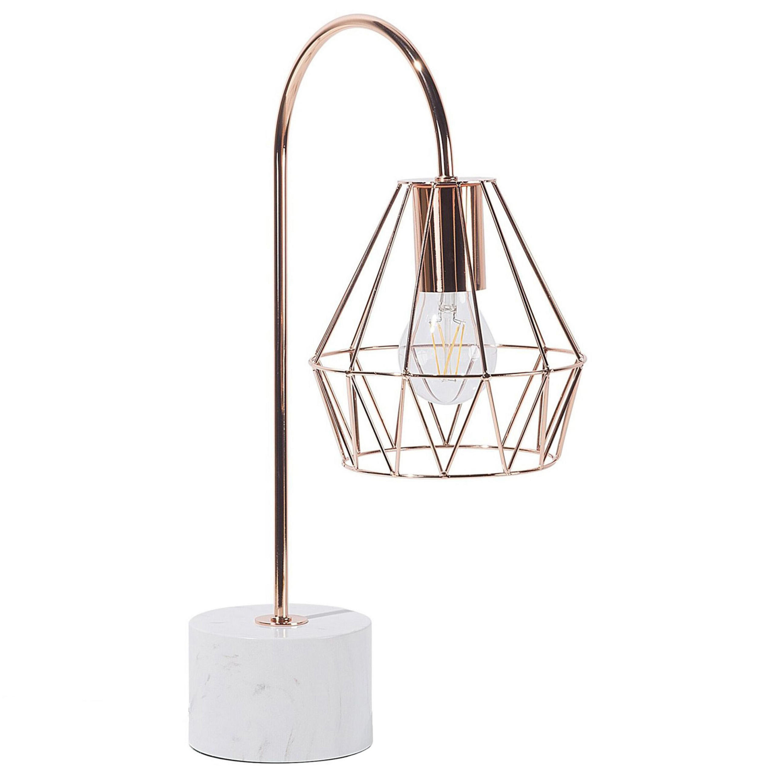 TISCHLAMPE Mooni M 35/17/50 cm - Kupferfarben, Metall (35/17/50cm) - Beliani