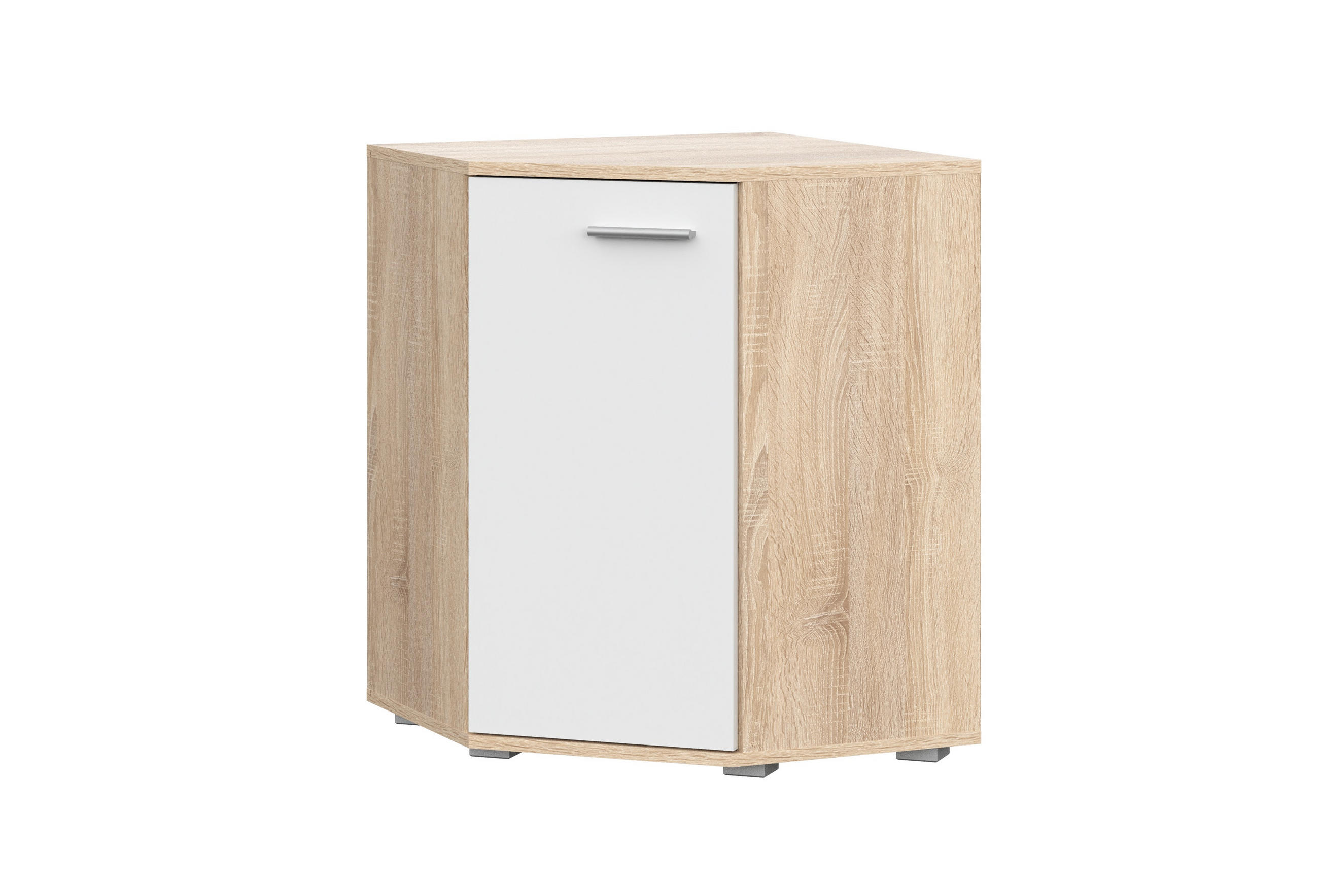 Raumhirsch Furniture Kommode Sonoma Eiche, Weiß 138x74x34 cm