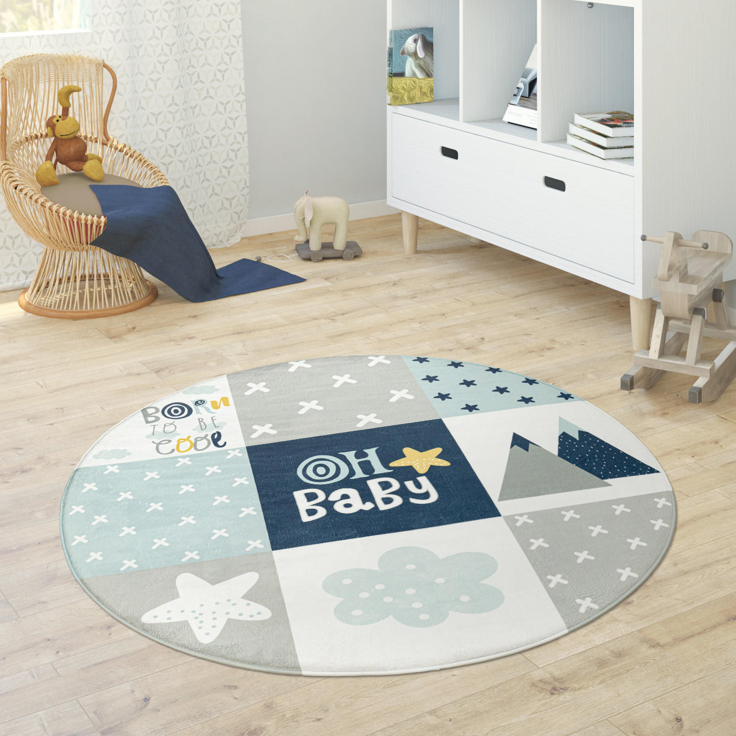 KINDERTEPPICH 150/150 cm Chicos 554 - Blau, Textil (150/150cm) - Paco Home