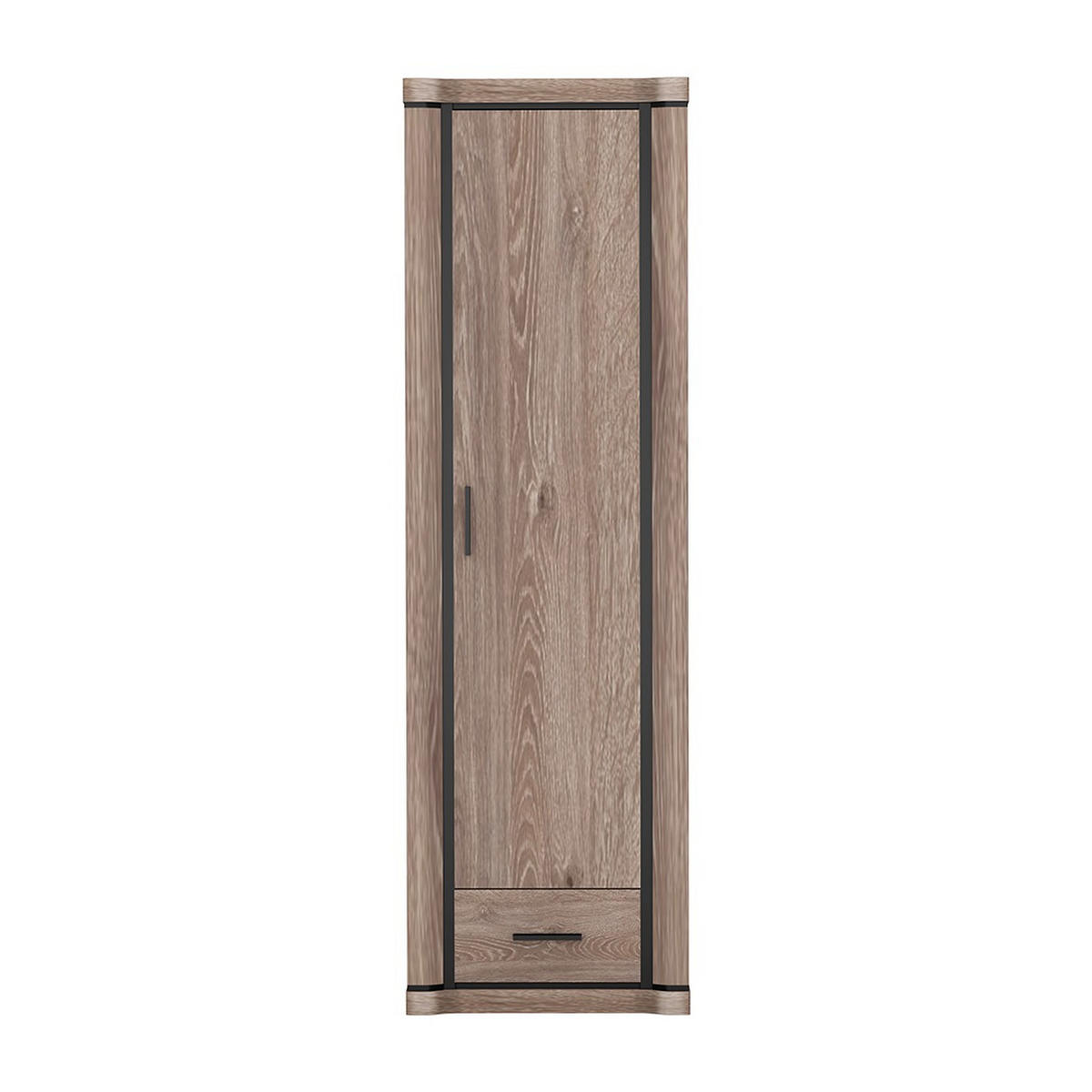 KLEIDERSCHRANK Dallas D-19 58 x 192 x 59 cm Trüffeleiche - Trüffeleichefarben, Holzwerkstoff/Kunststoff (58/192/59cm) - Koseto
