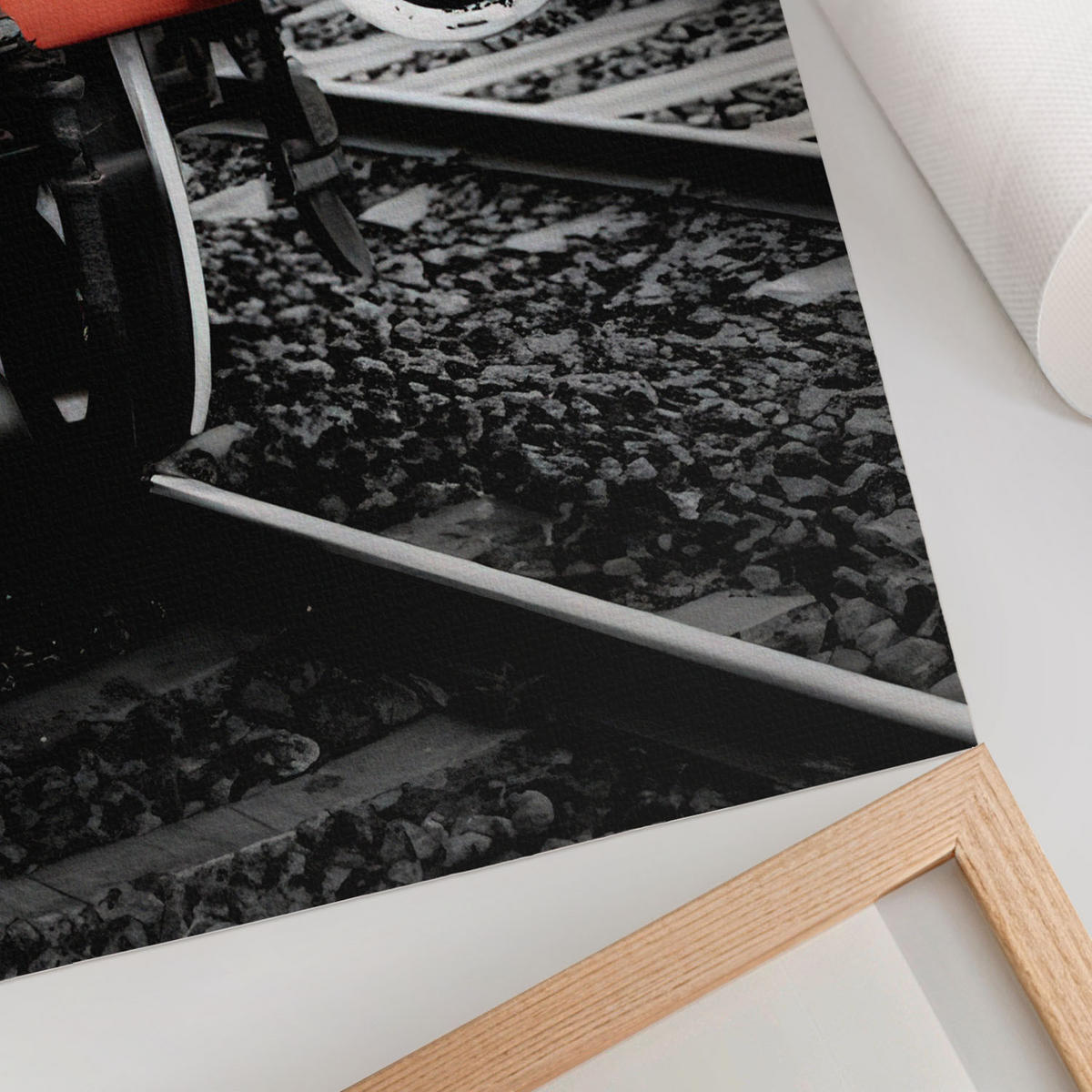 POSTER - 59x84 cm - Warum? - Dampflok - Schwarz, Textil (59/84/0.1cm) - TULUP
