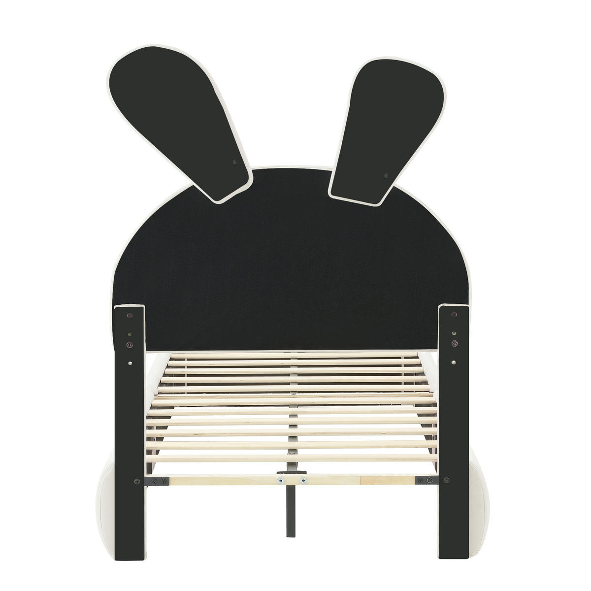 KINDERBETT 140/200 cm DE-00358, in Rosa, hydraulischem Stauraum und LED-Hasenohren - Beige, Holz (90/200cm) - ComfortXL