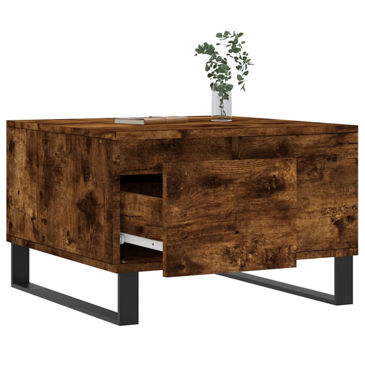 COUCHTISCH Räuchereiche 55x55x36,5 cm Holzwerkstoff - Braun, Holzwerkstoff (55/55/36.5cm) - furnicato