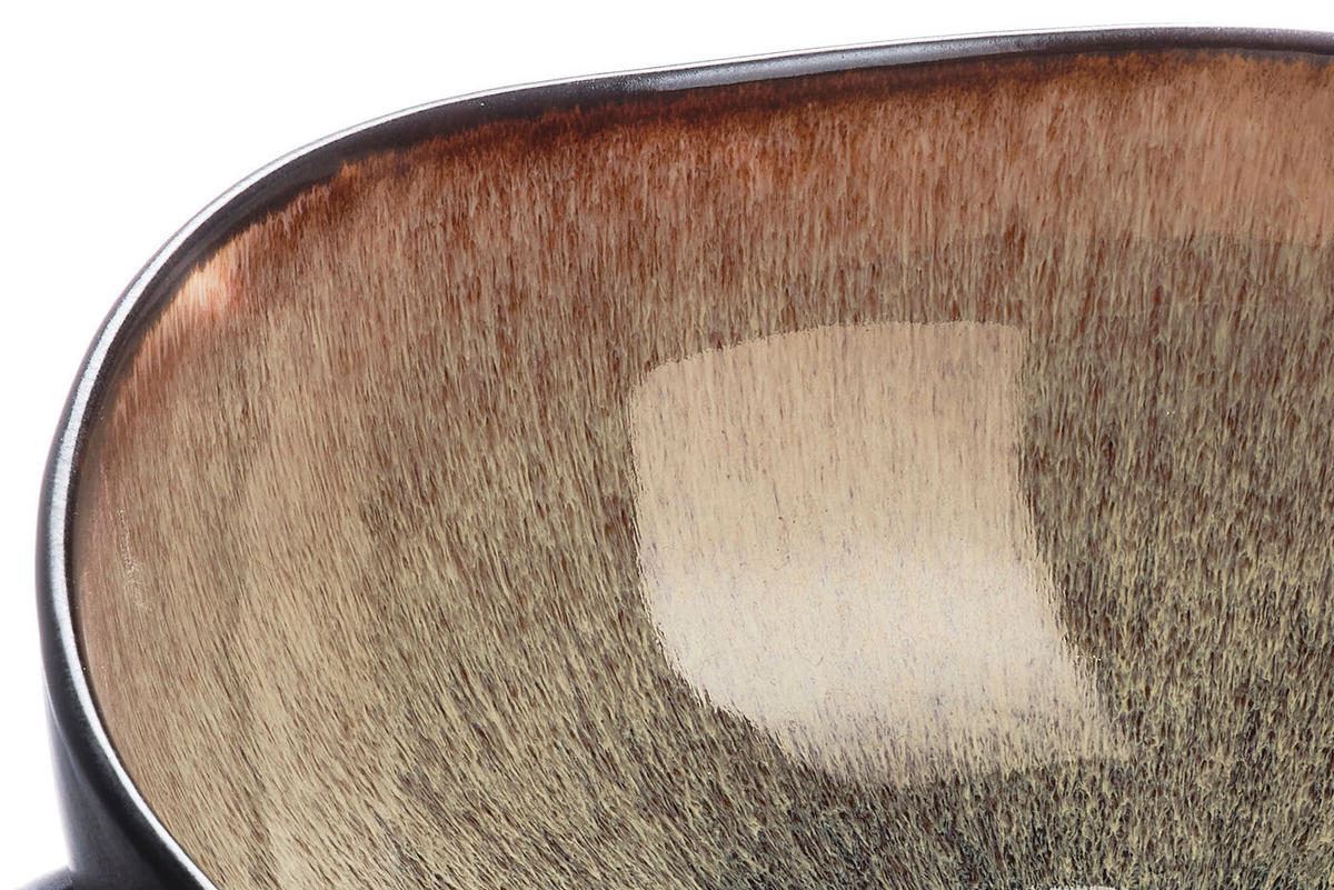 SALATSCHALEN Iris Ø24cm und Ø28,5cm - 2er-Set - Wildbraun - Braun, Keramik - Björn