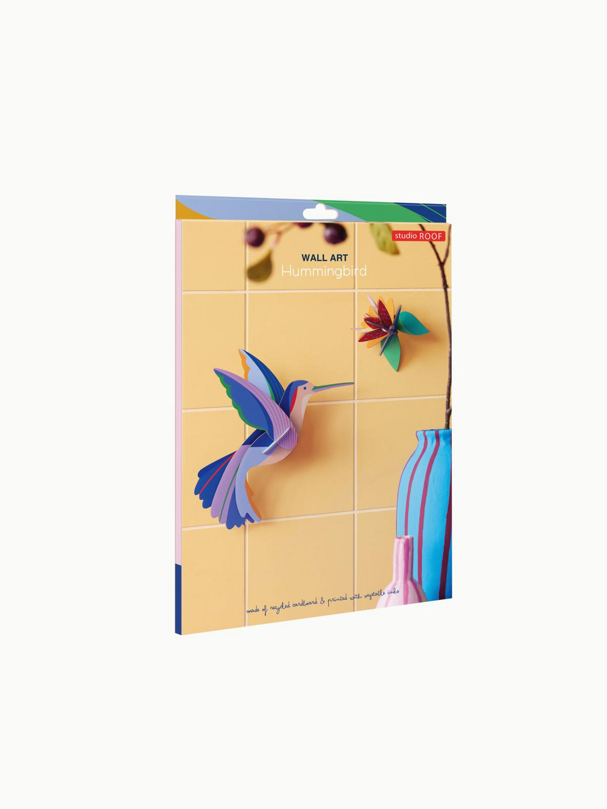 WANDDEKO Flattern & Blühen 5/17 cm - Multicolor, Wellpappe (5/17/25cm) - KUNSTLOFT