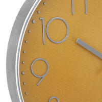 WANDUHR mit Silent Mechanik 30/30/30 cm - Gelb, Kunststoff (30/30/30cm) - Atmosphera Createur d´interieur