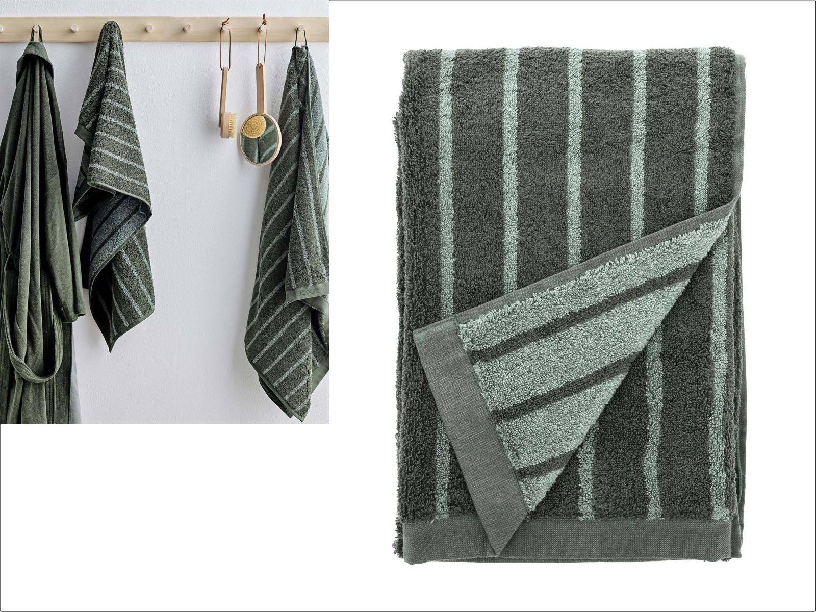 HANDTUCH Common grün 70/140 cm Baumwolle - Grün, Textil (70/140cm) - Södahl