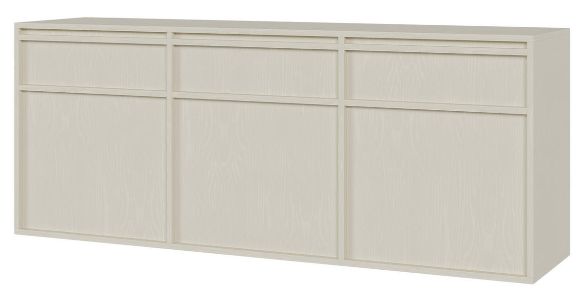 SIDEBOARD Evo Hellbeige 154 cm - Beige, Holzwerkstoff (154/61.6/39cm) - Selsey