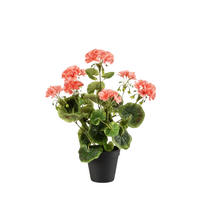 KUNSTBLUME Künstliche Geranie - Zidon 38 cm UV-beständig - Pink, Kunststoff (38cm) - Emerald