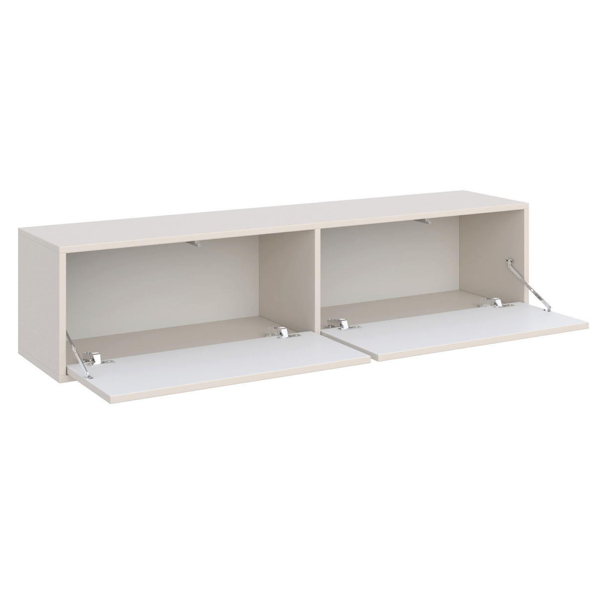 TV stolek Velveto zavěšené se dvěma klopami, Kašmír, 140cm - kašmírová, kompozitní dřevo (140/30/30cm) - Selsey
