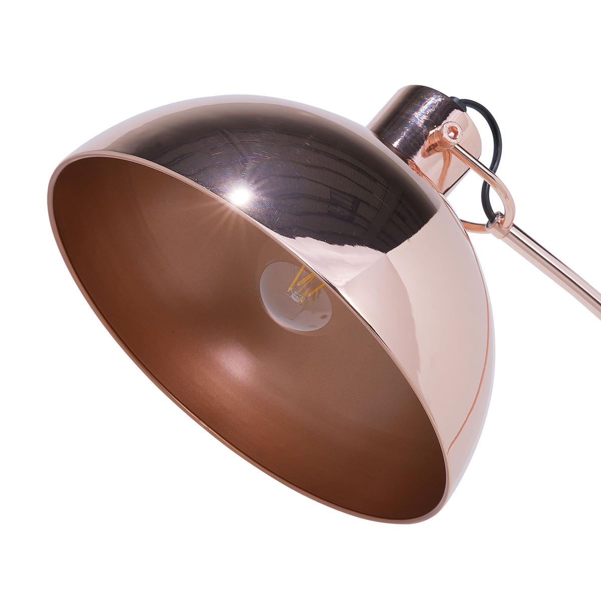 STEHLAMPE Dintel 25/25/155 cm - Kupferfarben, Metall (25/25/155cm) - Beliani
