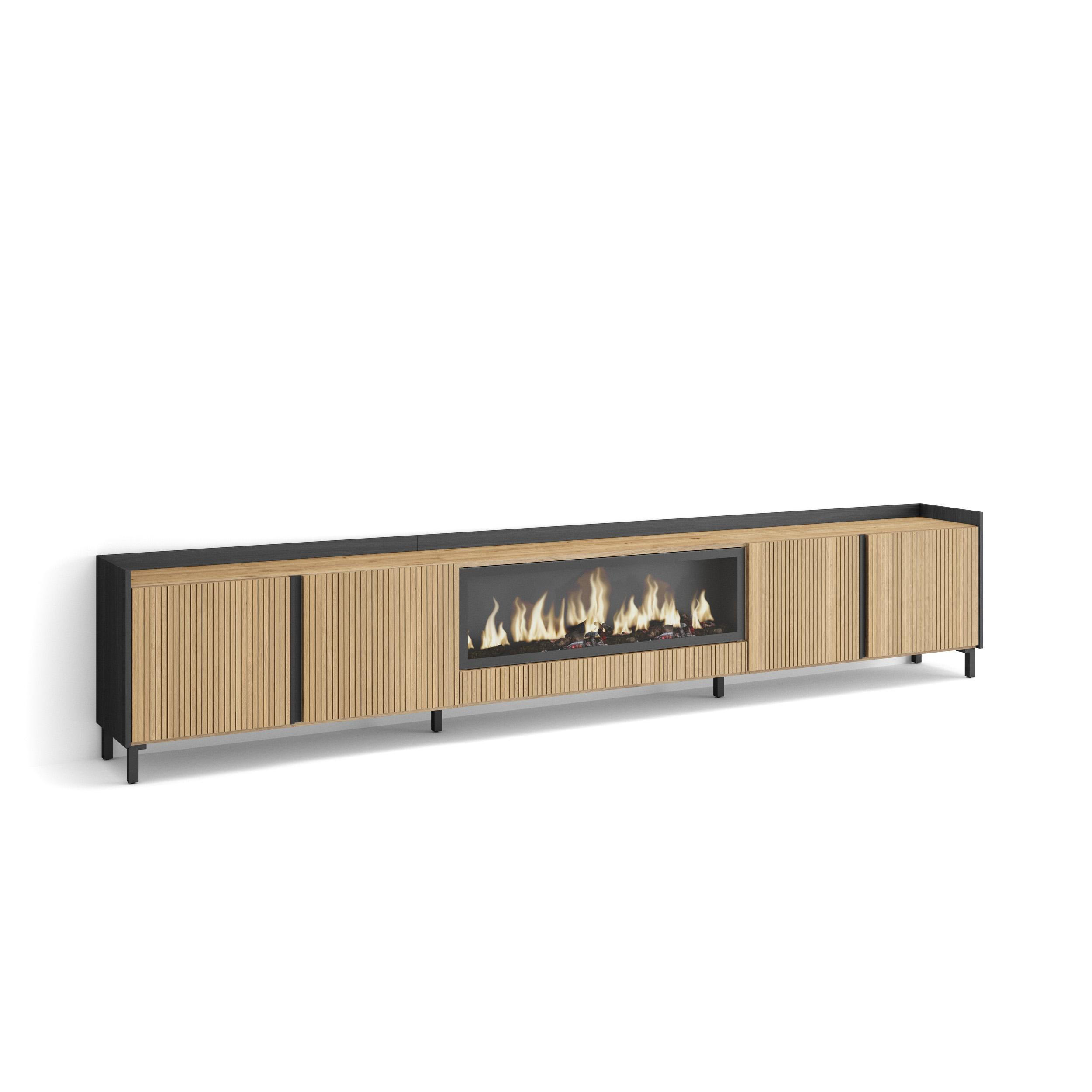 Skraut Home Lowboard, Eiche 315x61x35 cm