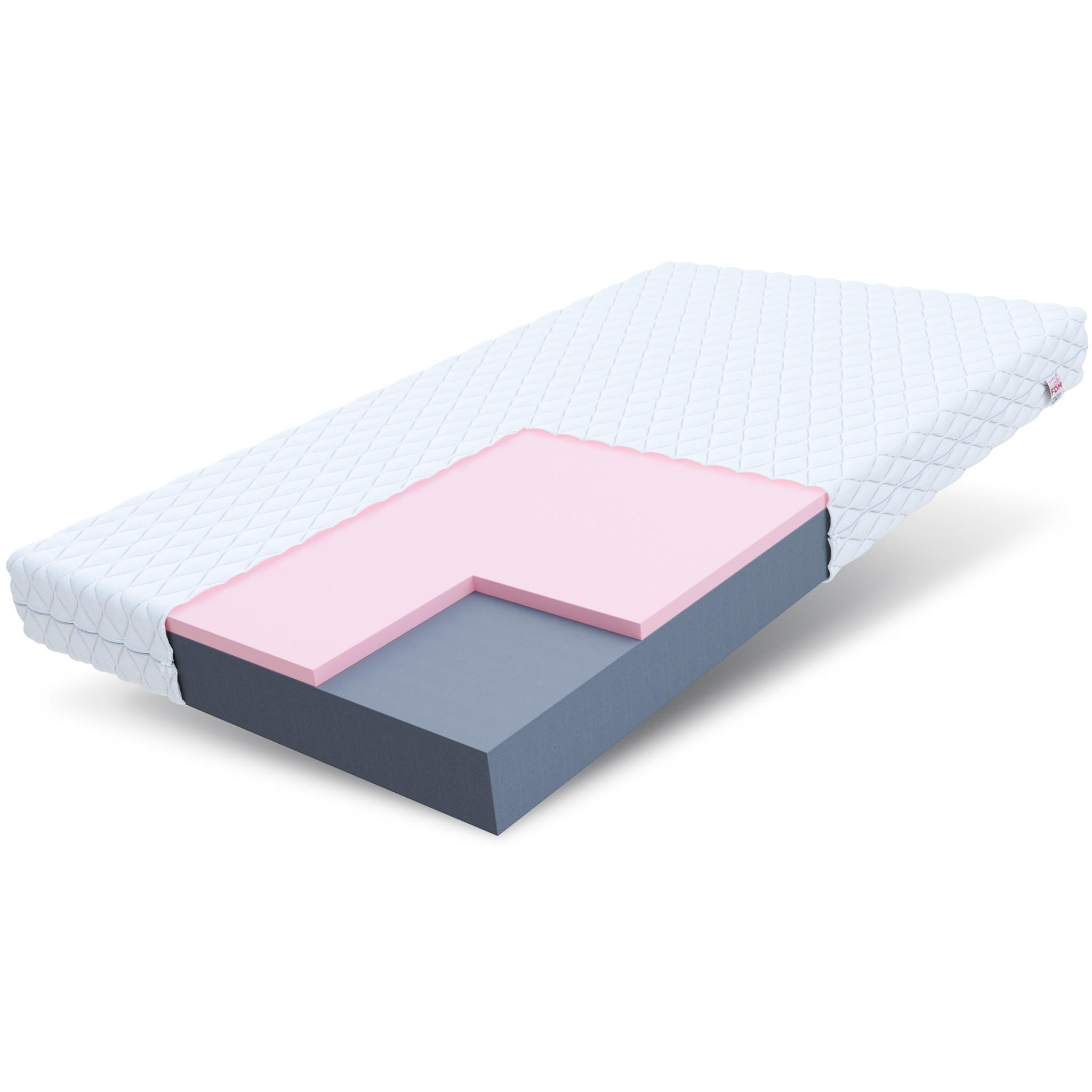 KALTSCHAUMMATRATZE Orsa - Weiß, Textil (120/200cm) - FDM