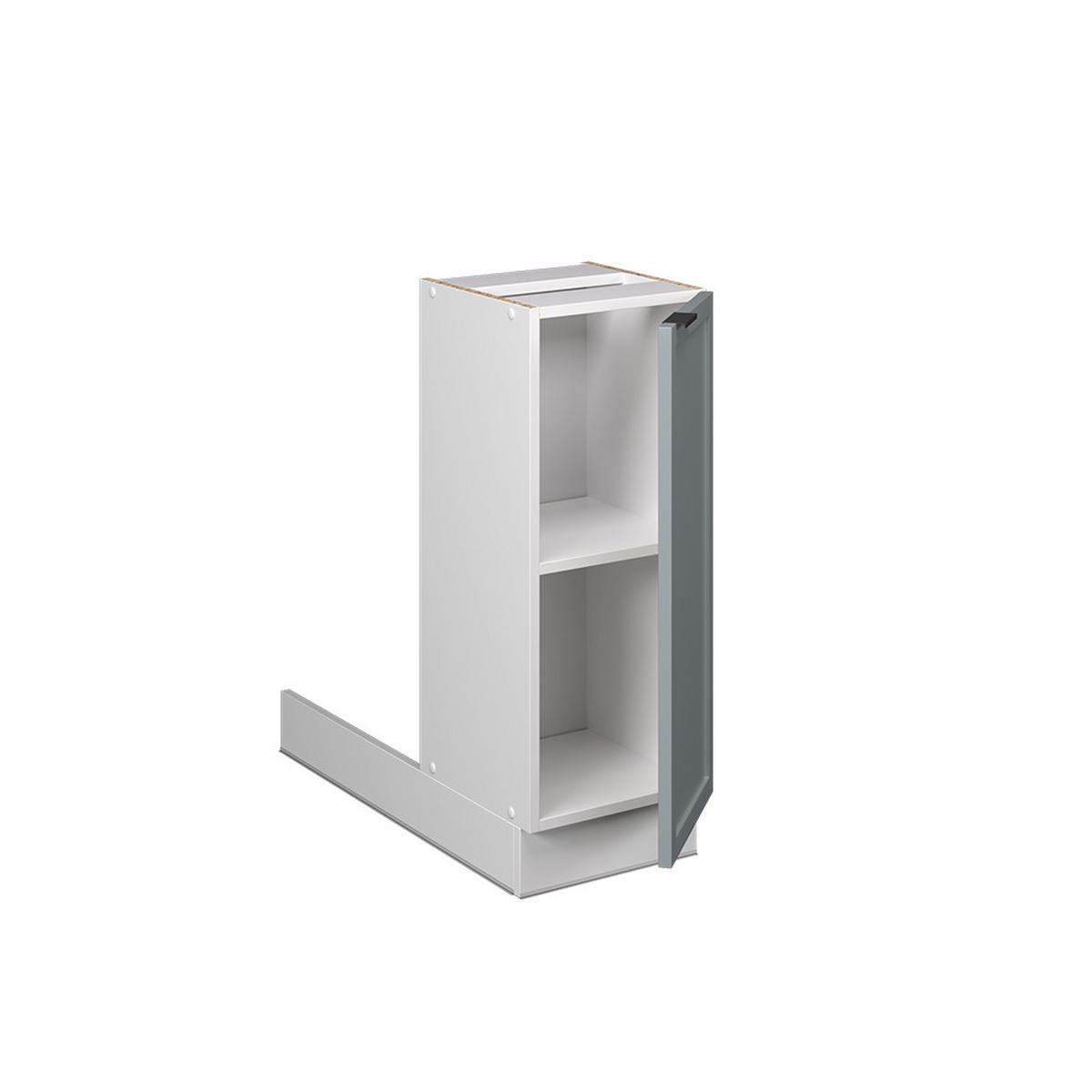 KÜCHENINSEL Fame-Line Hellblau-grau 30 cm ohne AP - Blaugrau/Weiß, Holzwerkstoff (30/82/70cm) - Vicco