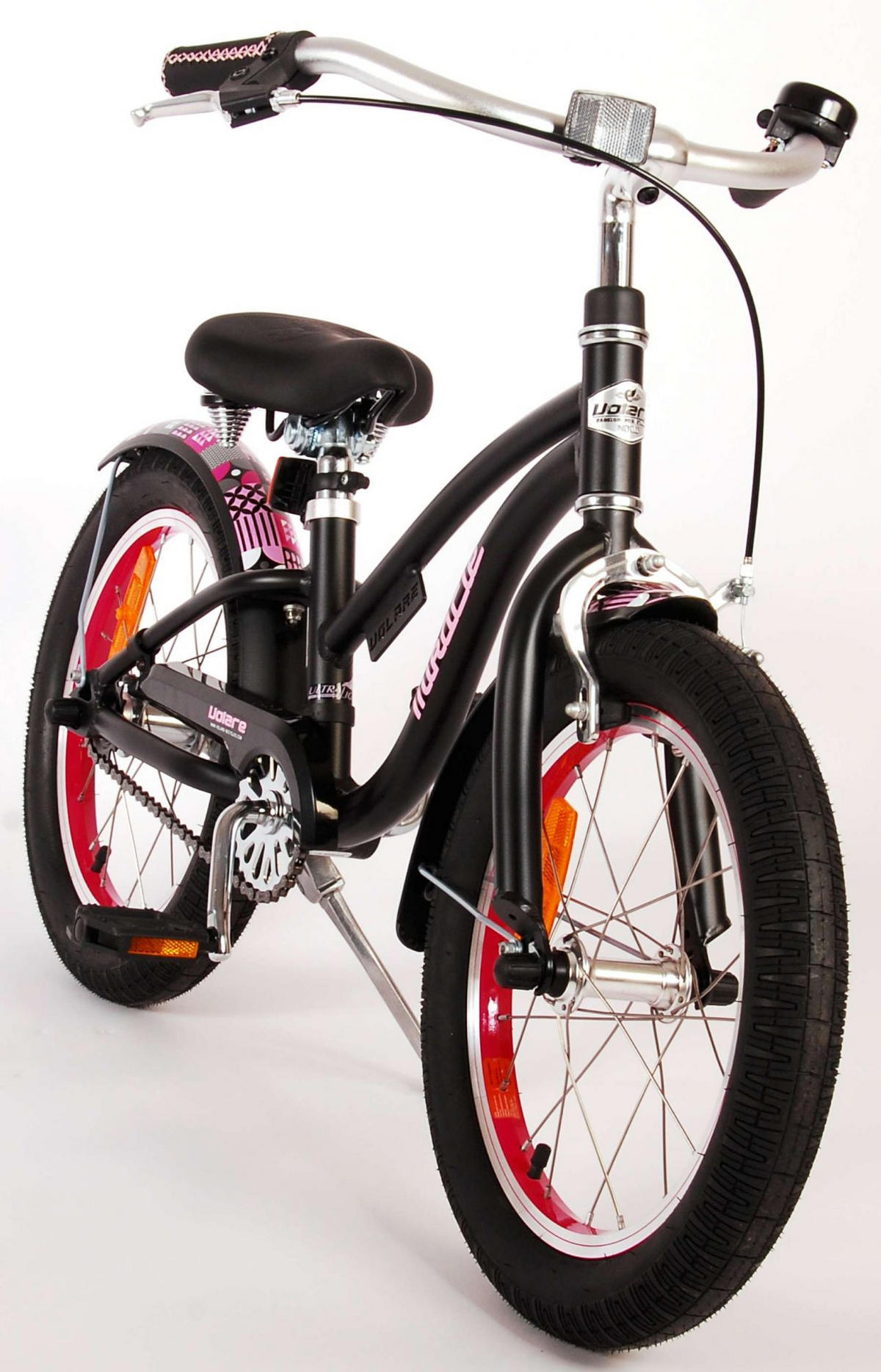 KINDERFAHRRAD Miracle Cruiser - 16 Zoll - Rücktritt + Handbremse - Mattschwarz - Schwarz, Metall (46cm) - TPFSports