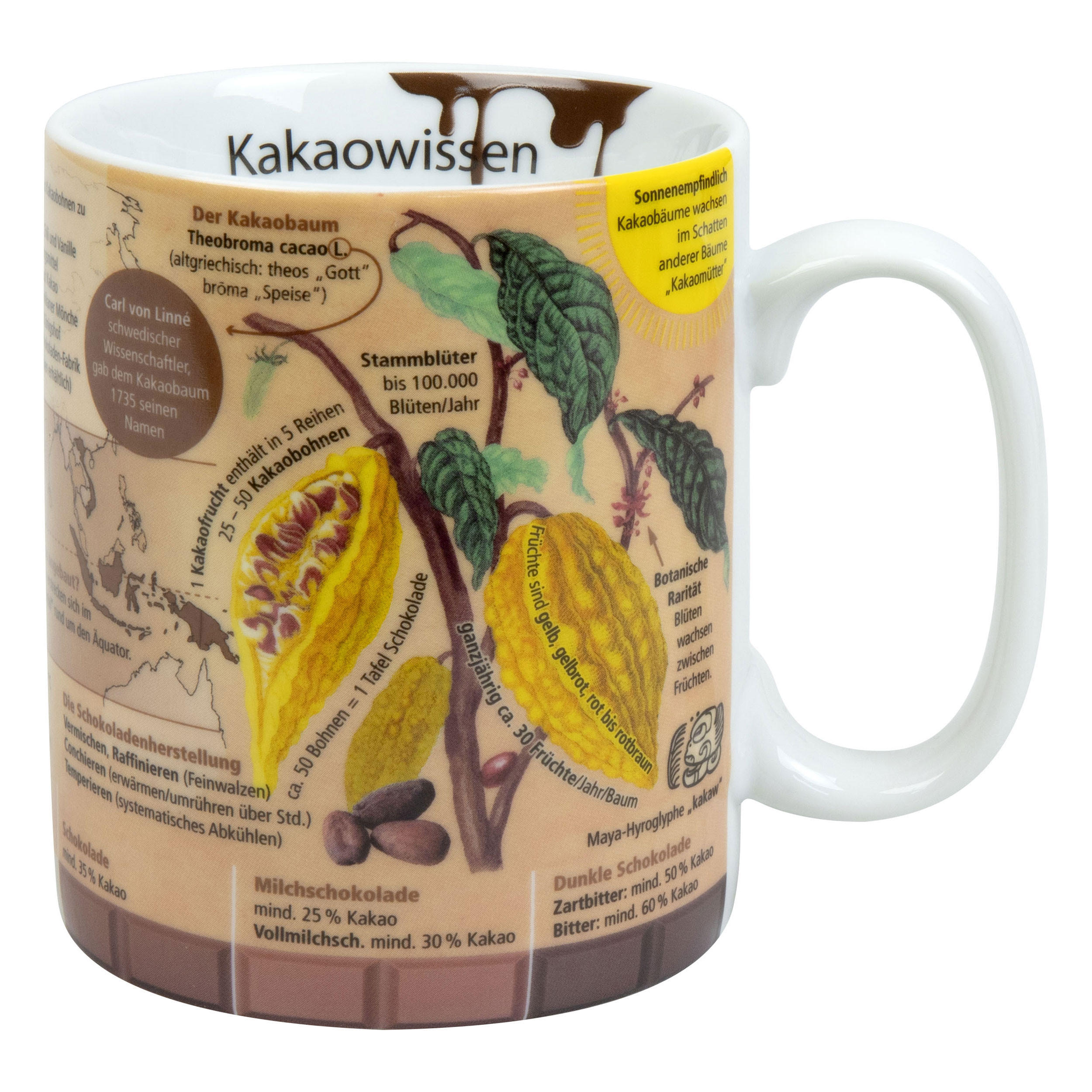 WISSENSBECHER Kakao - Naturfarben, Keramik (0.46L) - Könitz