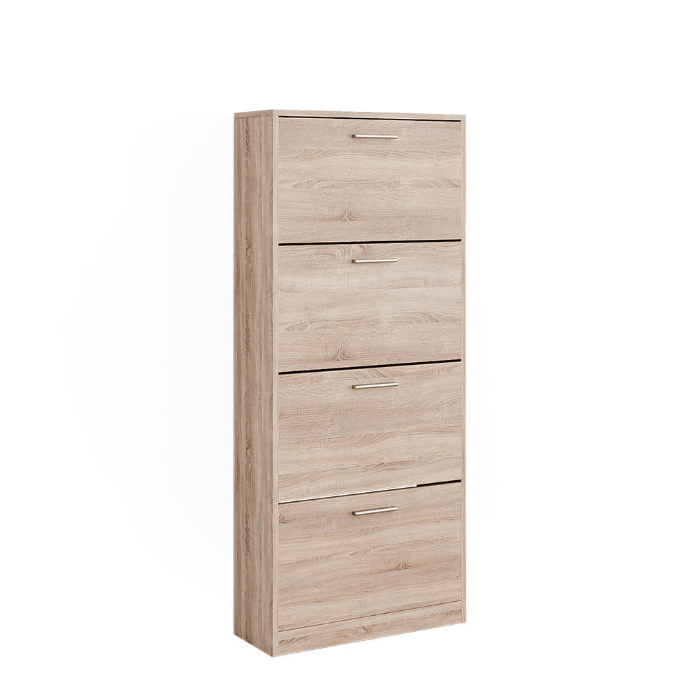 SCHUHKIPPER Gizmo Sonoma 59 x 137 cm mit 4 Fächern - Sonoma Eiche, Holzwerkstoff (59/137/22cm) - Vicco