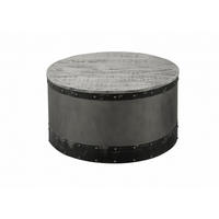 COUCHTISCH Mango 78x78x43 grau lackiert HEAVY INDUSTRY #163 - Grau, Holz (78/78/43cm) - Massivmoebel24