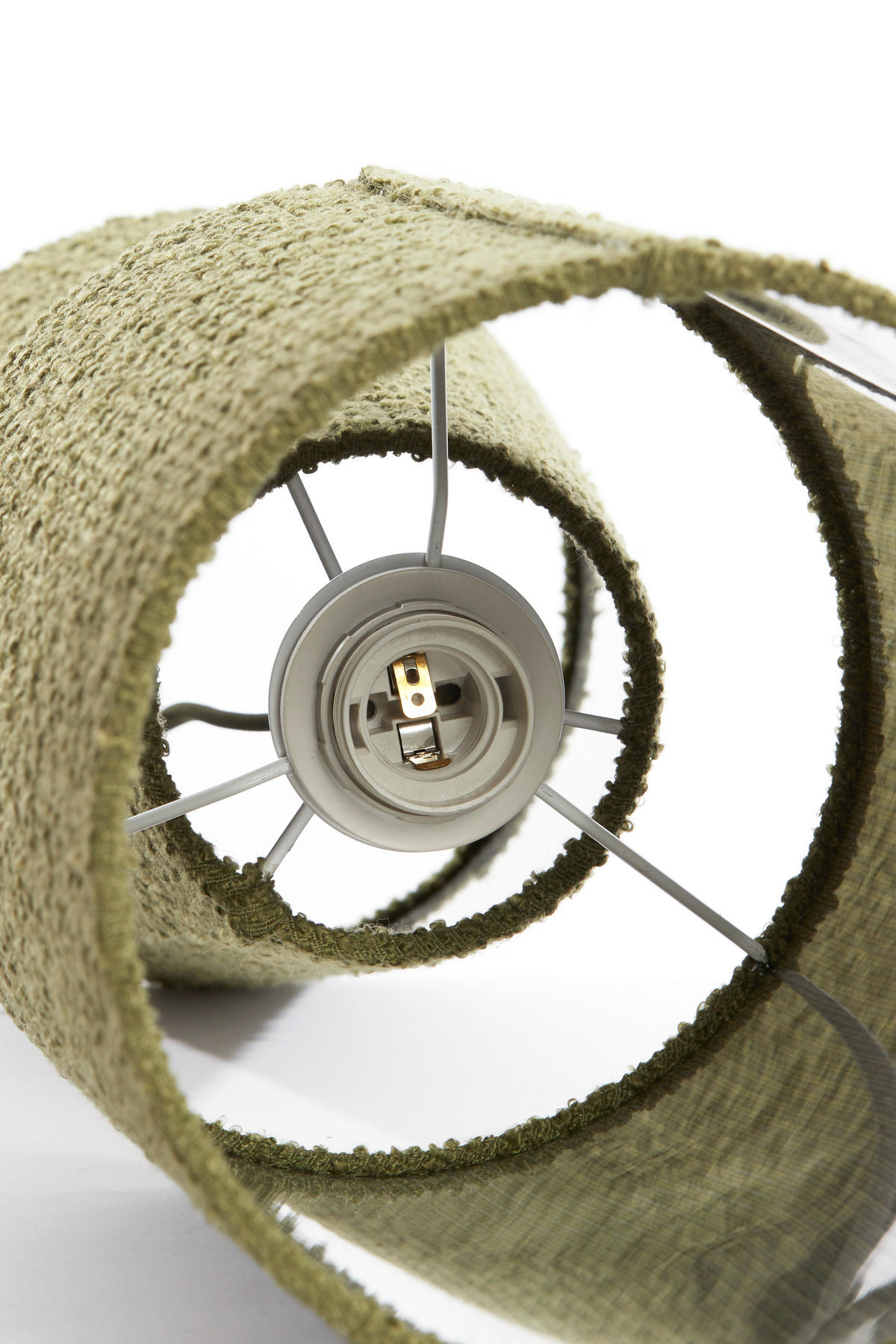 TISCHLAMPE Mikkel Grün Ø20/58 cm - Grün, Textil (20/20/57.5cm) - Light & Living
