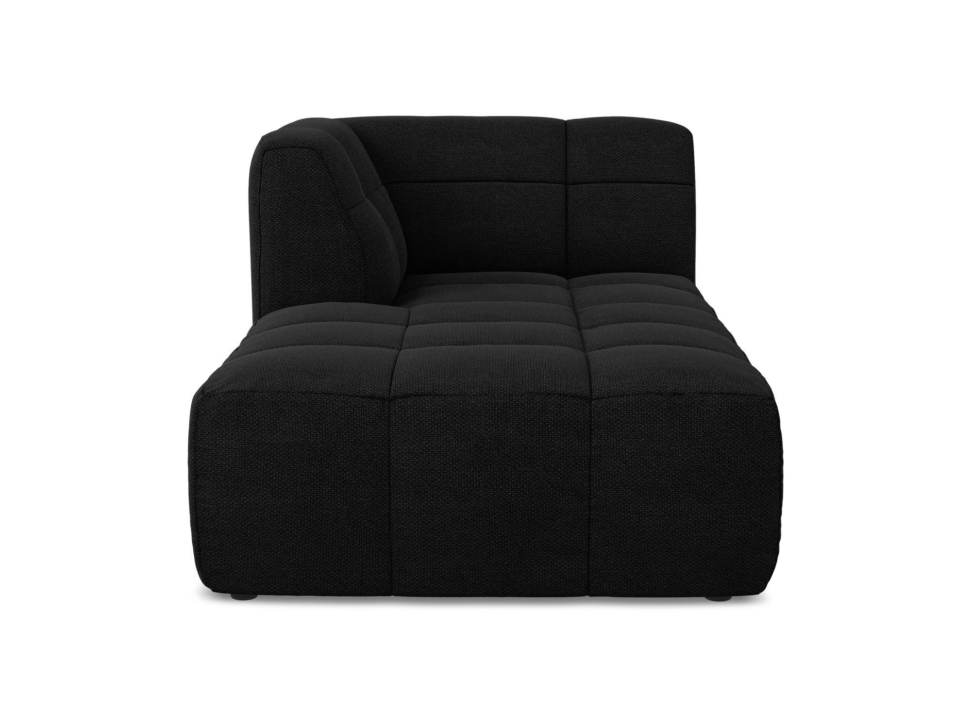 SOFAELEMENT Links Bouclé Stoff Schwarz - Schwarz, Holzwerkstoff/Kunststoff (101/77/175cm) - Makamii
