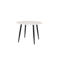 ESSTISCH PLAZA Weiß 100x100x75 cm - Weiß, Holzwerkstoff (100/100/75cm) - FURNLUX