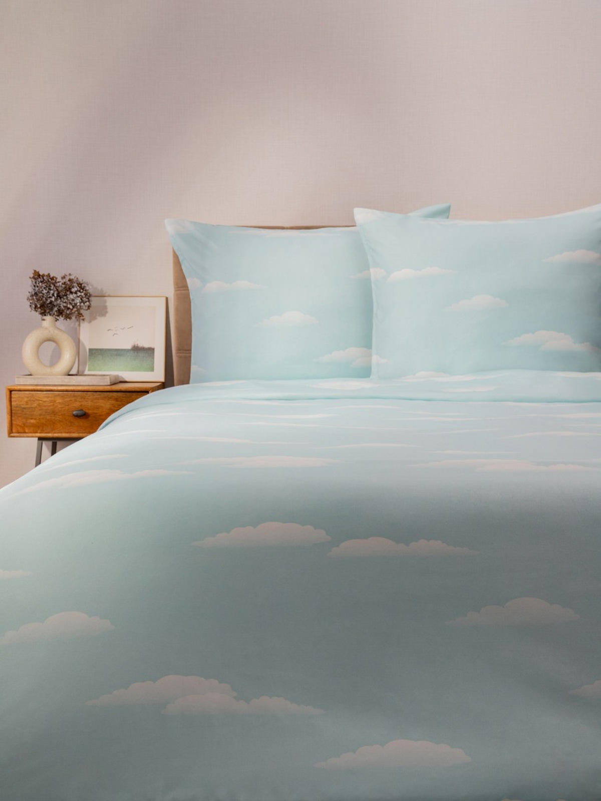 BETTWÄSCHE Skylight Mikrofaser 140/200 cm - Blau, Textil (140/200cm) - Homla