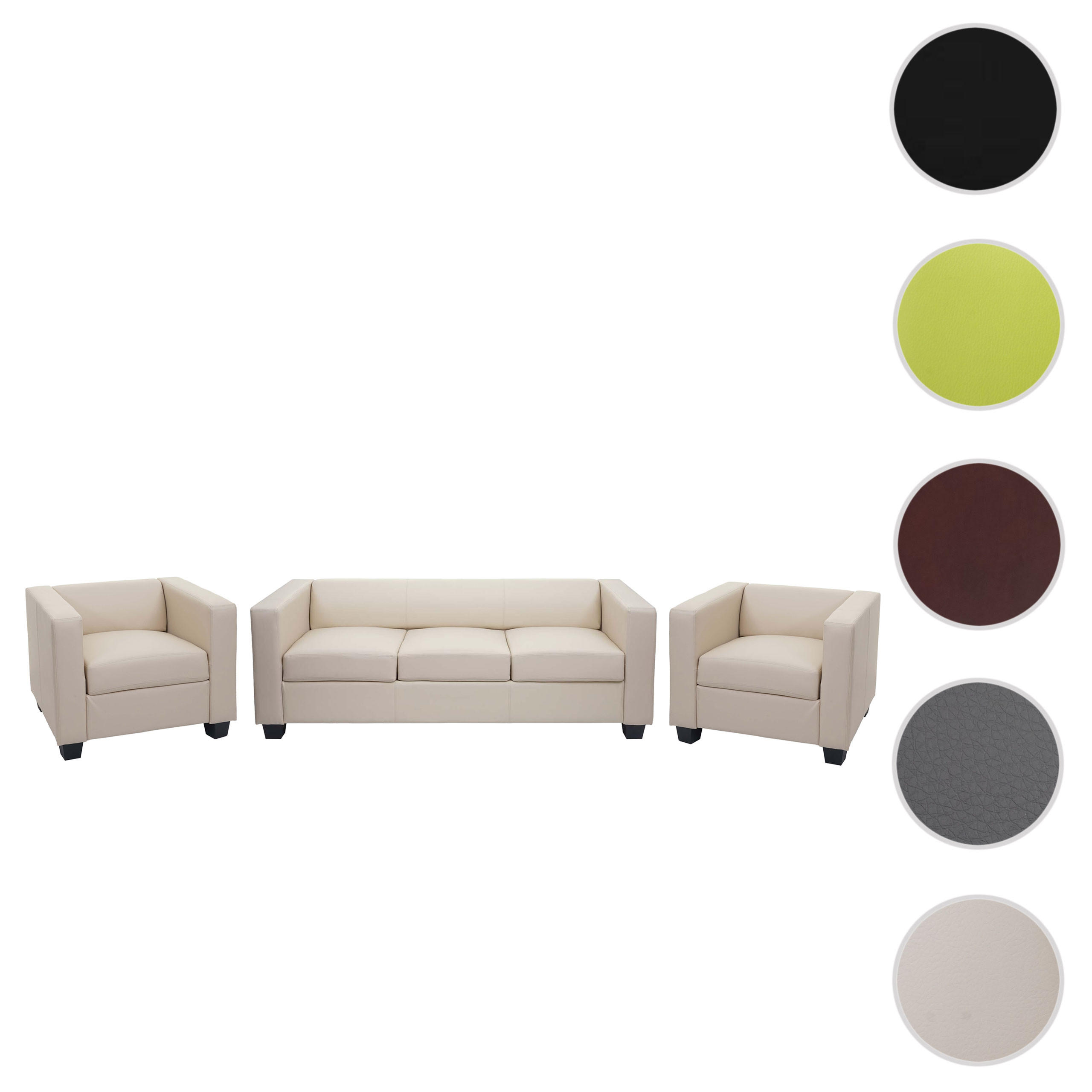 SOFAGARNITUR Cremeweiß - Weiß, Textil (450/70/200cm) - MCW