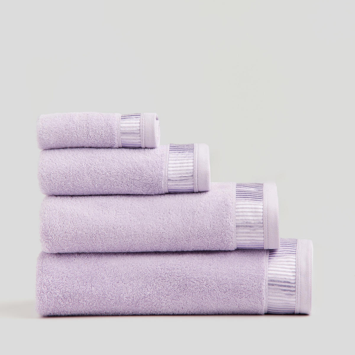 HANDTUCH Alicanty - Violett, Textil (50/90cm) - home&you