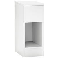 NACHTTISCH mit Schubladen, 20 x 30 x 50 cm, Weiß - Weiß, Holzwerkstoff (30/50/20cm) - HOMCOM