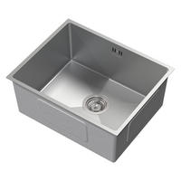 SPÜLBECKEN Edelstahl 50/40cm - Silberfarben, Metall (40/20.4/50cm) - ML-DESIGN