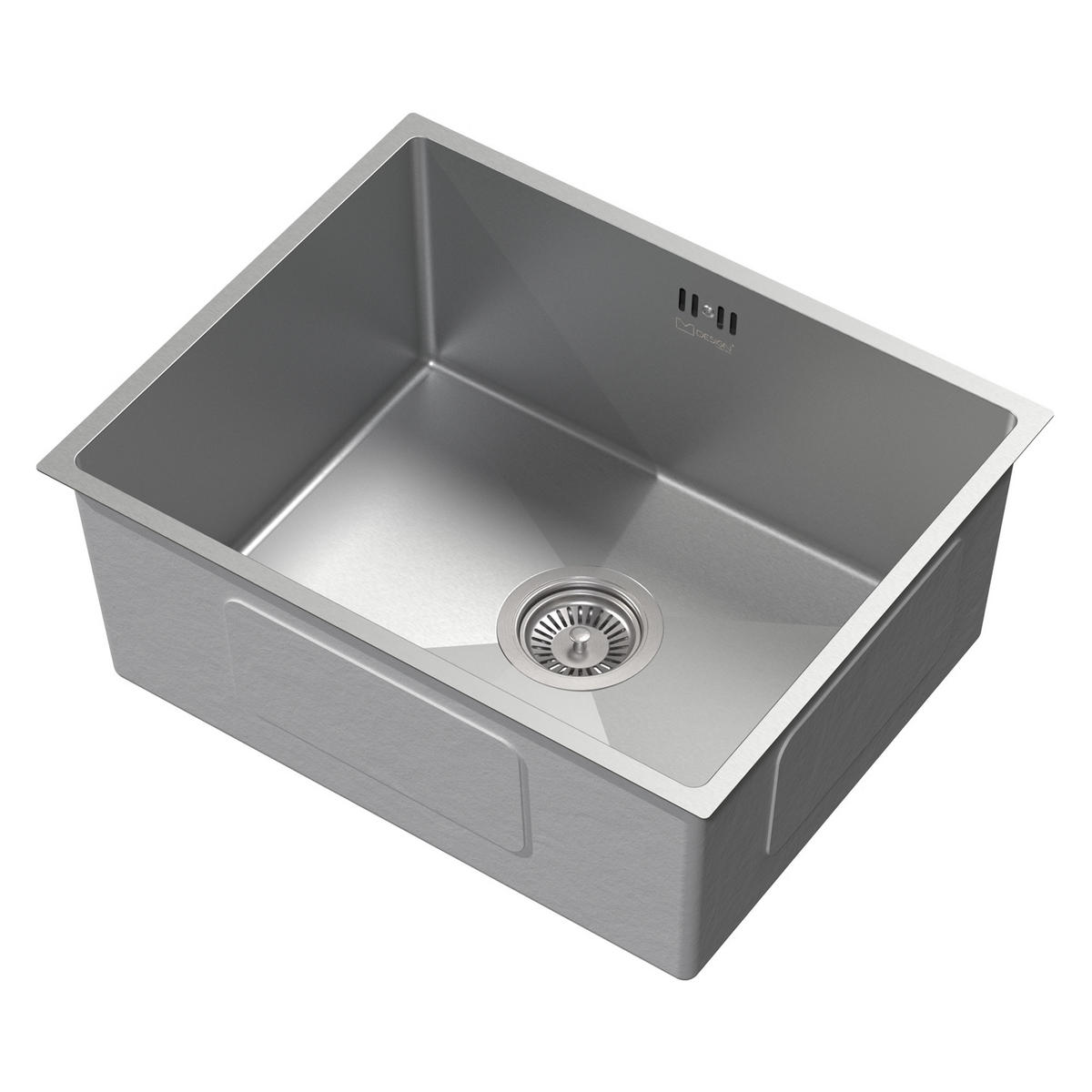 SPÜLBECKEN Edelstahl 50/40cm - Silberfarben, Metall (40/20.4/50cm) - ML-DESIGN
