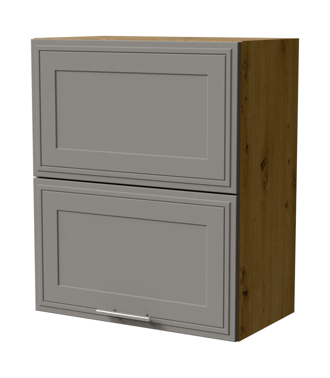 KLAPPHÄNGESCHRANK Salo W8B/60-AV Eiche Artisan / Dust Grey Matt 60 / 32,5 / 72cm - Eiche Artisan/Grau, Holz/Holzwerkstoff (60/72/32.5cm) - Feldmann-Wohnen
