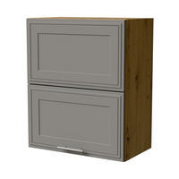 KLAPPHÄNGESCHRANK Salo W8B/60-AV Eiche Artisan / Dust Grey Matt 60 / 32,5 / 72cm - Eiche Artisan/Grau, Holz/Holzwerkstoff (60/72/32.5cm) - Feldmann-Wohnen