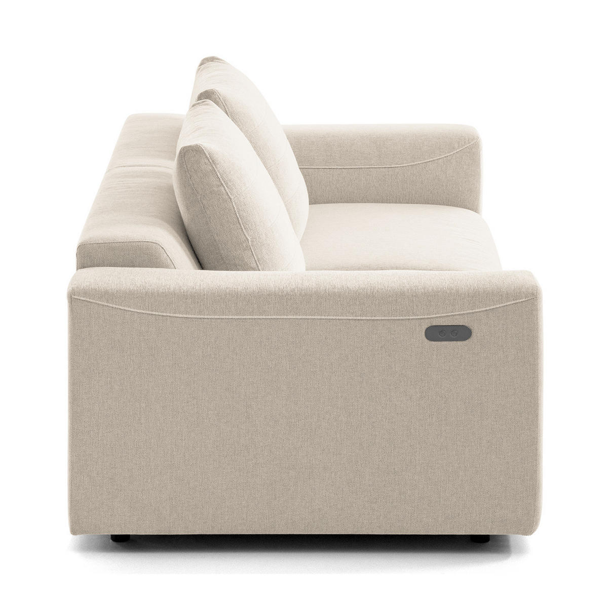 2,5-SITZER SOFA - Webstoff - Beige, Textil (199/83/100cm) - home24