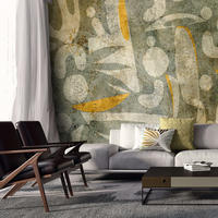VLIESTAPETE Grün 200/140 cm - Beige/Grün, Textil (200/1cm) - KUNSTLOFT