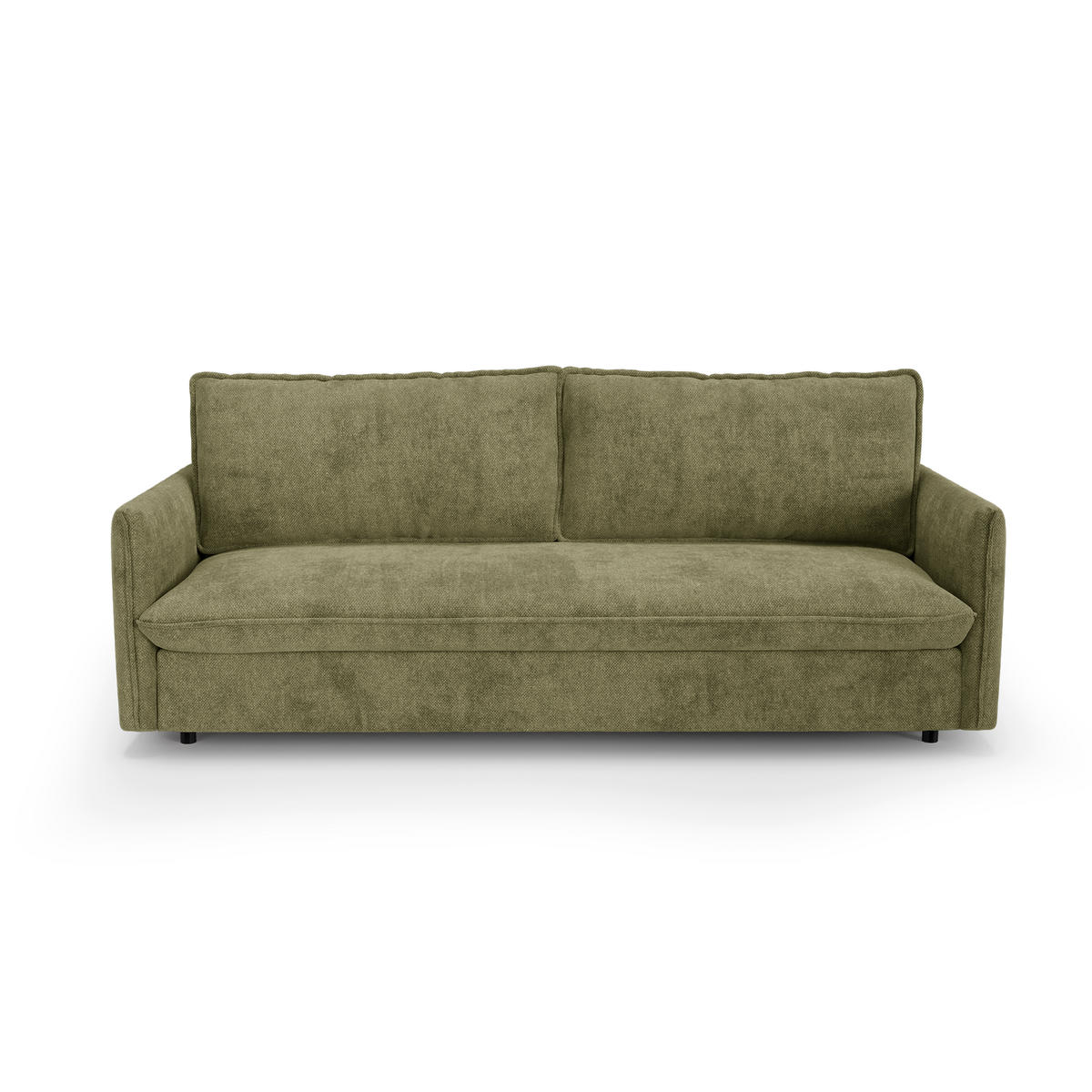 SCHLAFSOFA Express AVA Köpergewebe Vintage-Grün 198cm - Dunkelgrün/Grün, Textil (198/78/100cm) - Premium Interiors