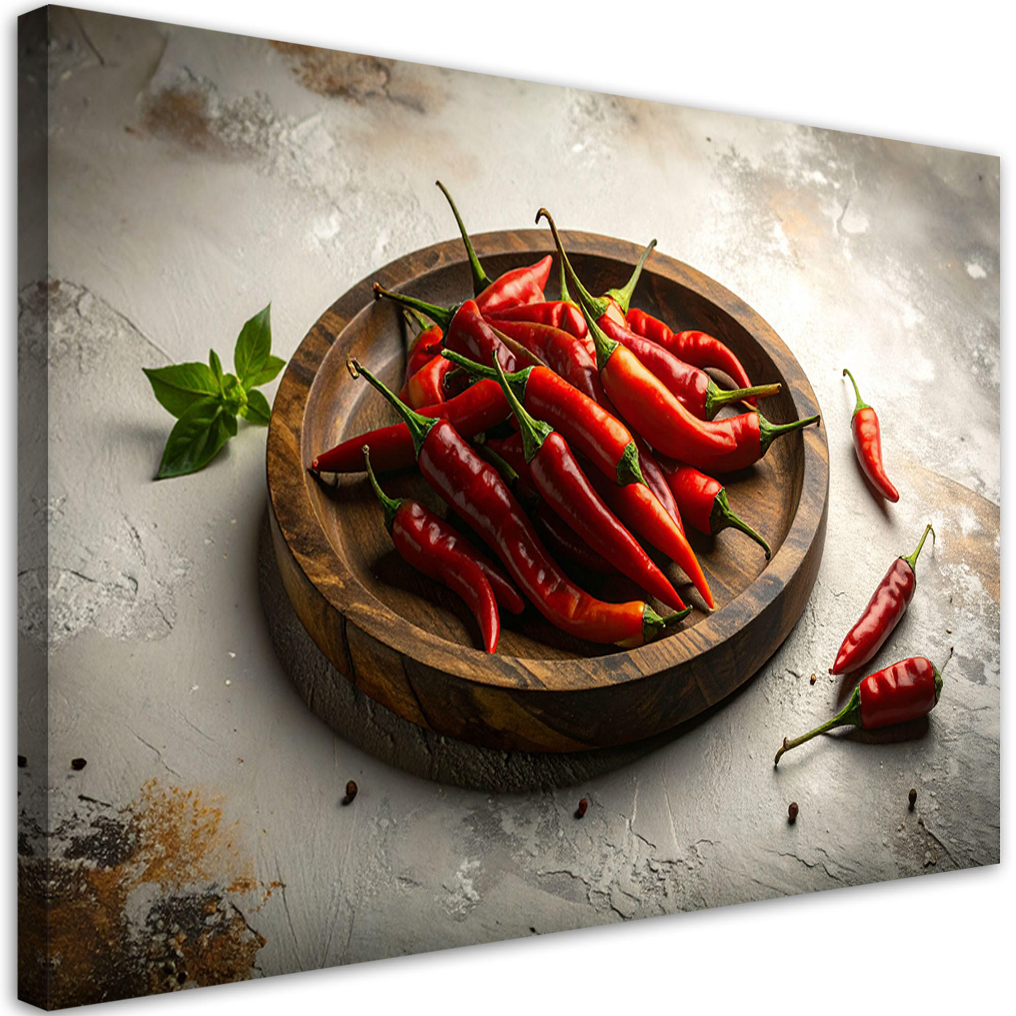 LEINWANDBILD Essen & Trinken 120x80cm - Grau, Textil (120/80cm) - Feeby